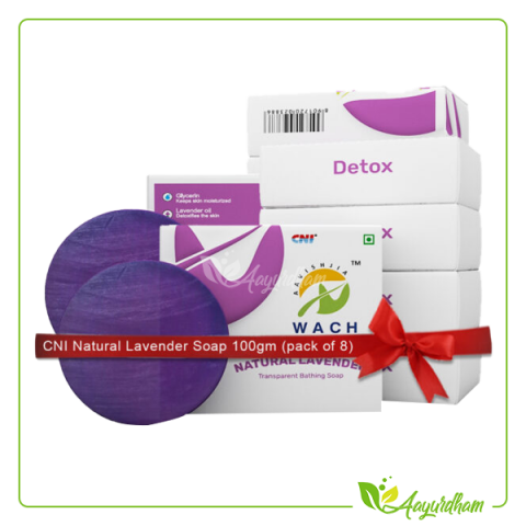 CNI Natural Lavender Soap 100gm pack of 8